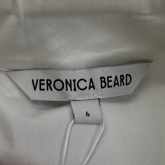 NEW VERONICA BEARD Regina Sleeveless Button Down Top • Size 6 • White - Picture 3 of 11
